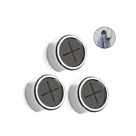 1/3/8pcs Kitchen Towel Holder, Self Adhesive Wall Dish Towel Hook, Round Wall Mount Towel Holder For Bathroom, Kitchen And Home, Wall, Cabinet, G (quantity: Cross 3pcs)